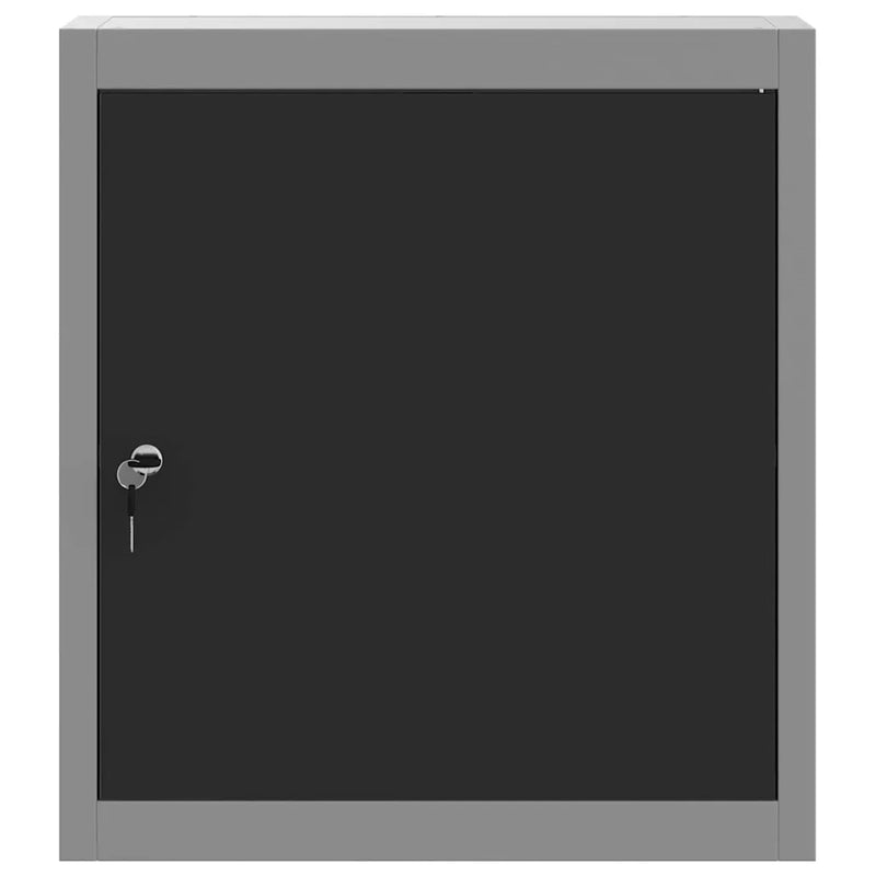 Tool Cabinet with Shelf Black and Grey 50 x 20 x 55 cm Steel