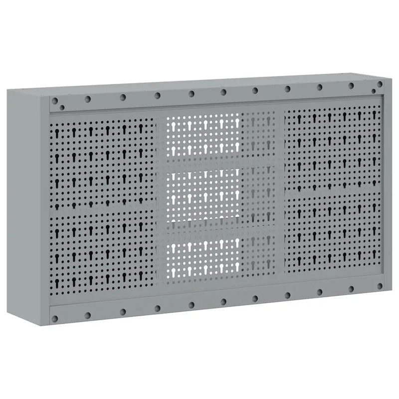 Tool Cabinet with Shelf Black and Grey 100 x 20 x 55 cm Steel
