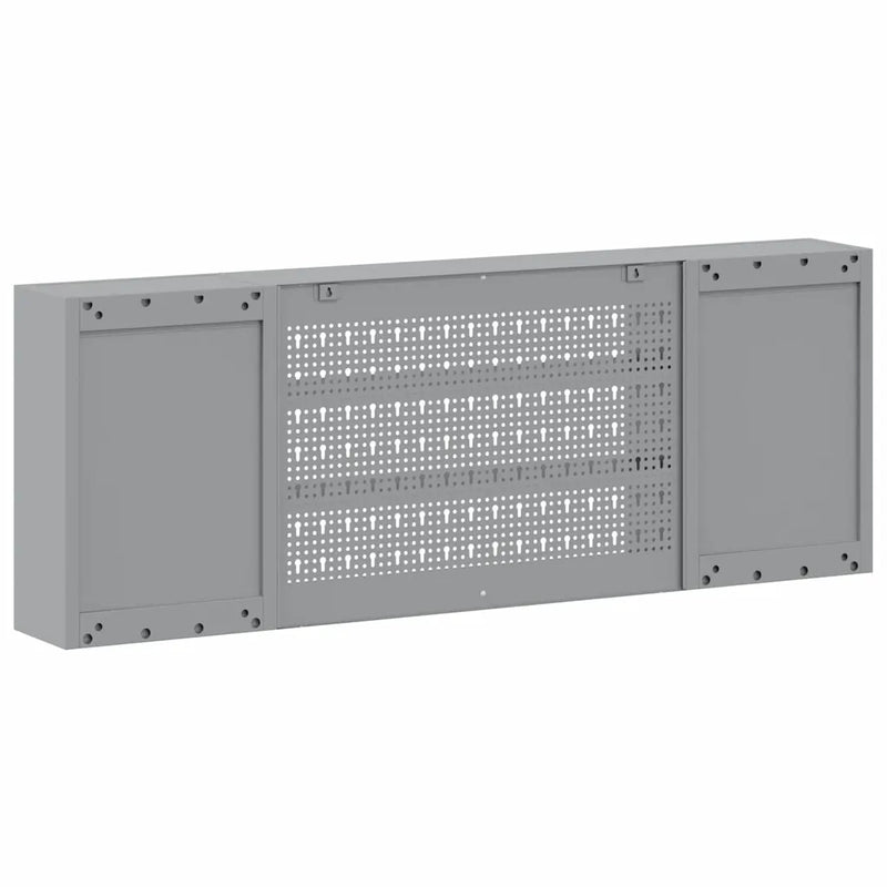 Tool Cabinet with Shelf Black and Grey 150 x 20 x 55 cm Steel