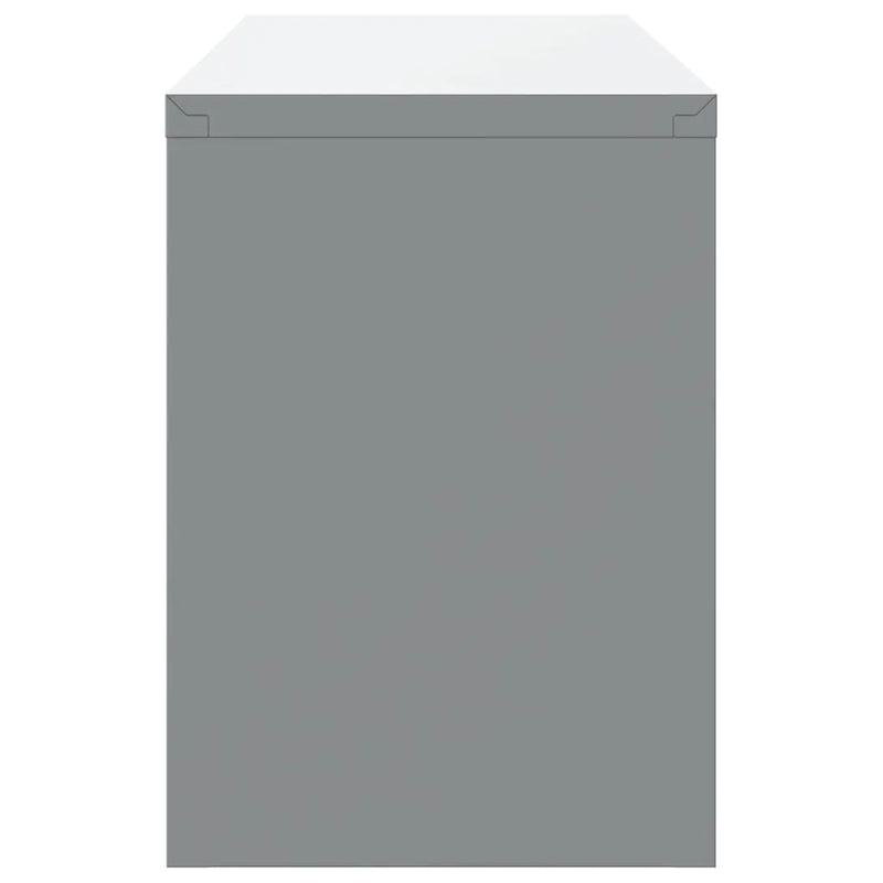 Tool Cabinet with Storage Black and Grey 100 x 25 x 35 cm Steel