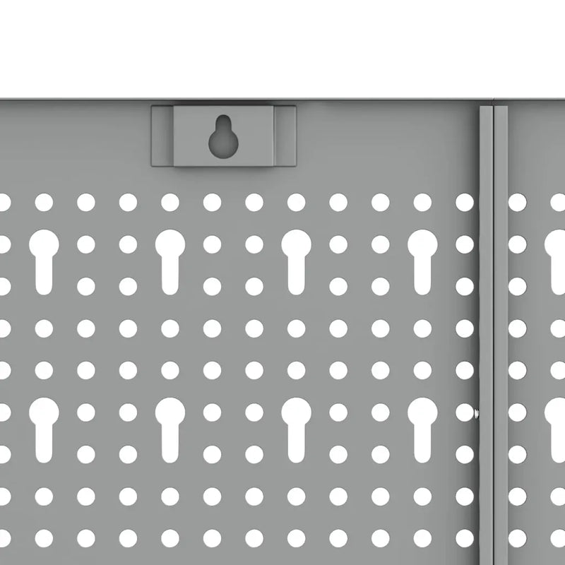 Tool Wall Panel 2 pcs Grey 100 x 1 x 60 cm Steel