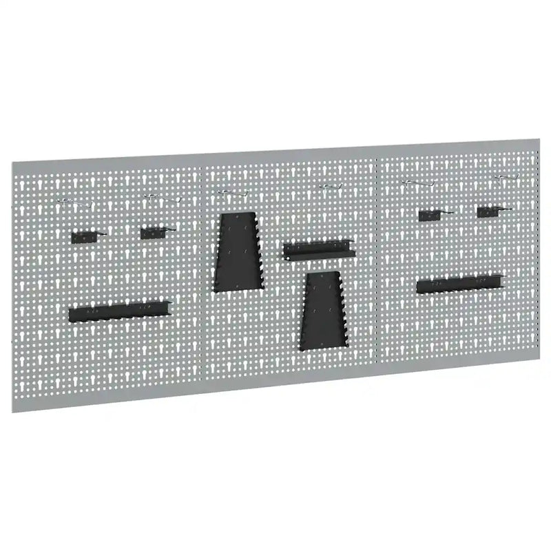 Tool Wall Panel 3 pcs Grey 150 x 1 x 60 cm