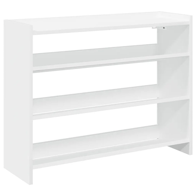 Shoe Rack White 80x25x62 cm Engineered Wood