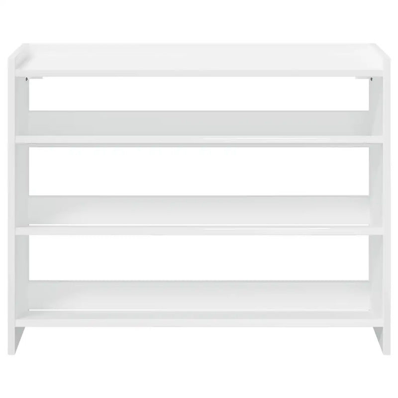 Shoe Rack White 80x25x62 cm Engineered Wood