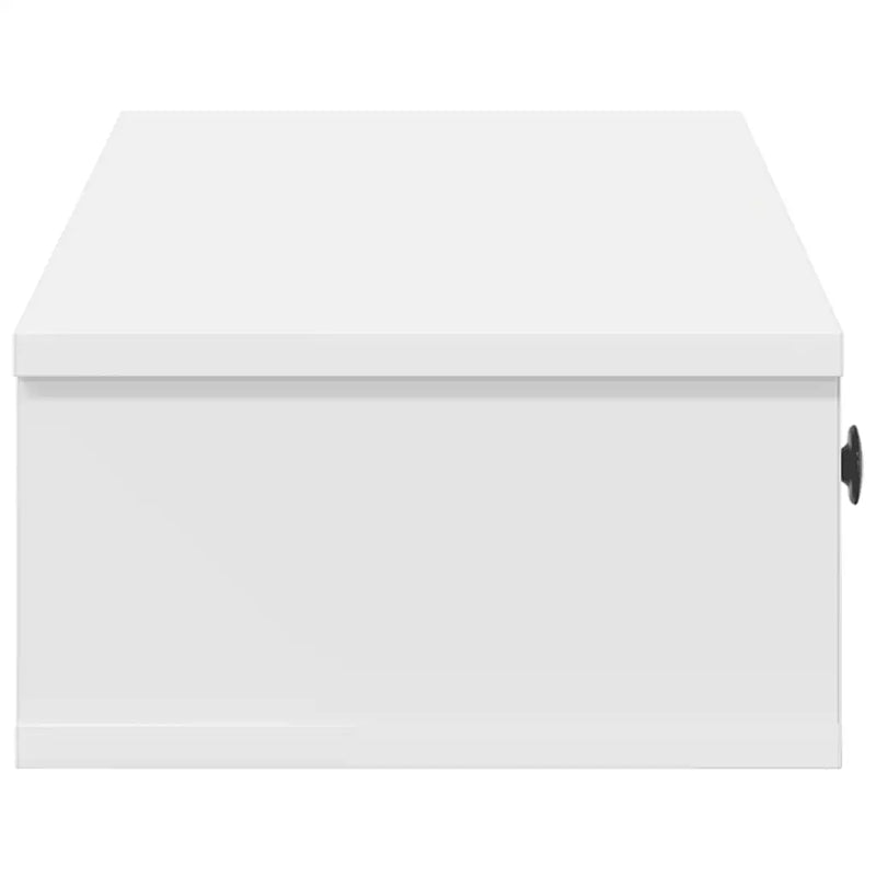 Wall Shelf with Drawers White 100x37.5x19 cm Engineered Wood
