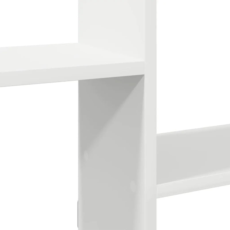 Wall Cube Shelf 5 Compartments White Engineered Wood