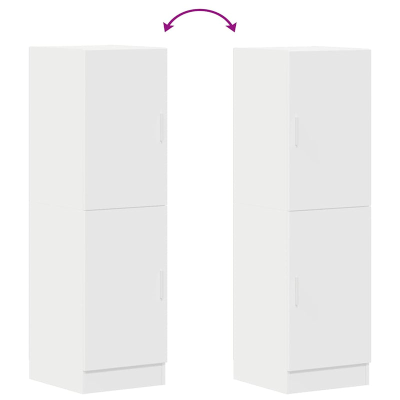 vidaXL Kitchen Cabinet White 38x41,5x131,5 cm Engineered Wood