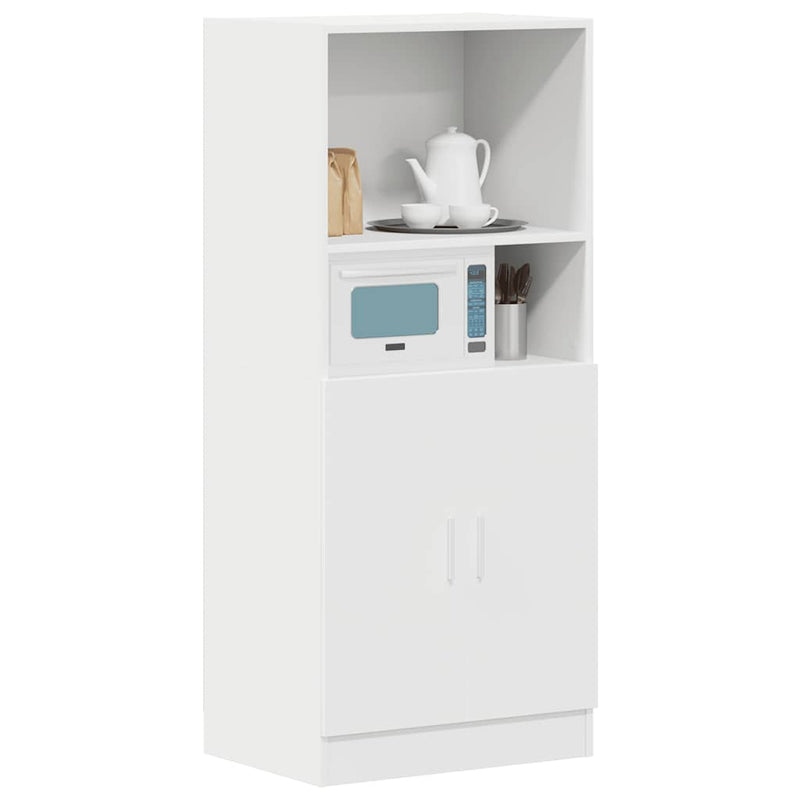 vidaXL Kitchen Cabinet White 57x41,5x131,5 cm Engineered Wood