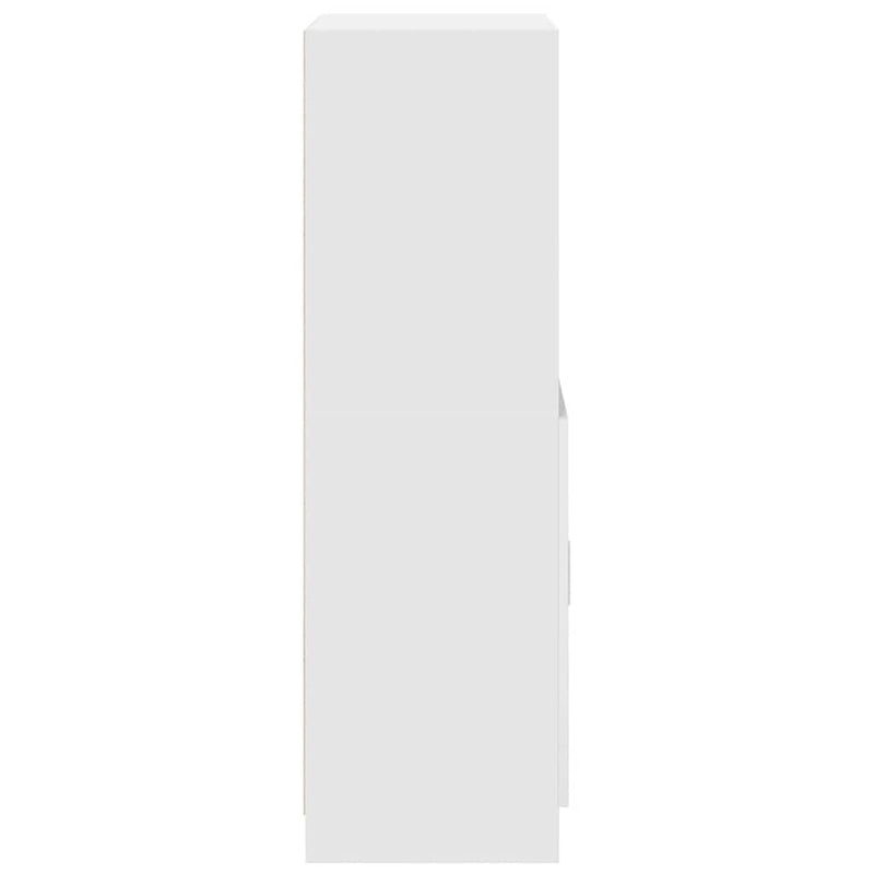 vidaXL Kitchen Cabinet White 57x41,5x131,5 cm Engineered Wood