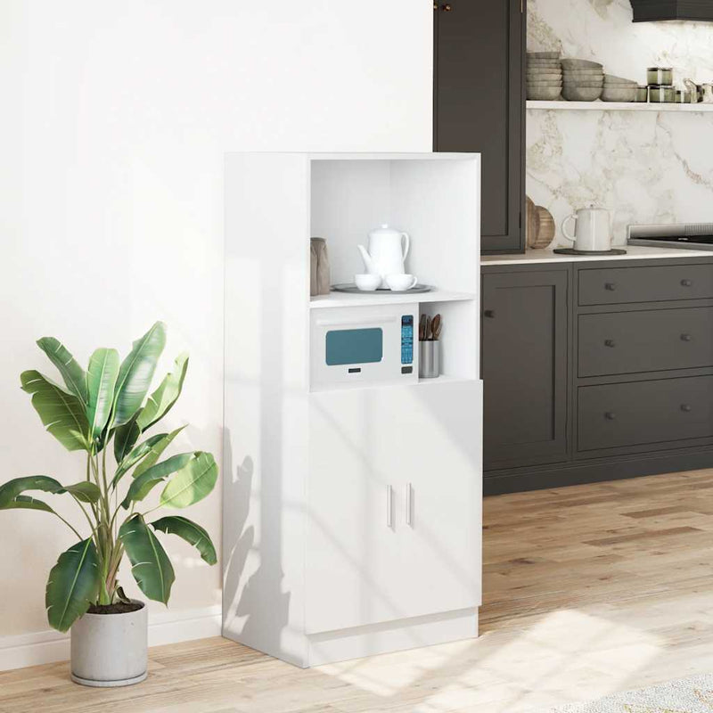 vidaXL Kitchen Cabinet White 57x41,5x131,5 cm Engineered Wood