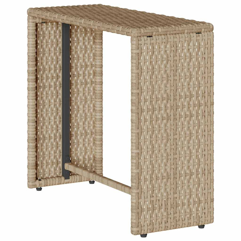 vidaXL 5 Piece Garden Sofa Set with Cushions Stackable Beige Poly Rattan