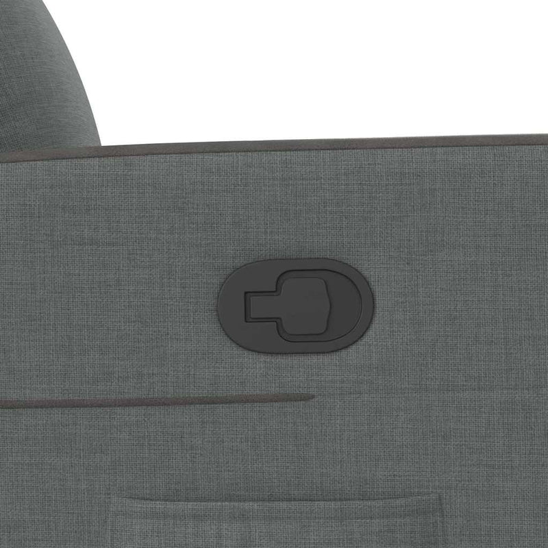 vidaXL Recliner Chair Dark Grey Fabric
