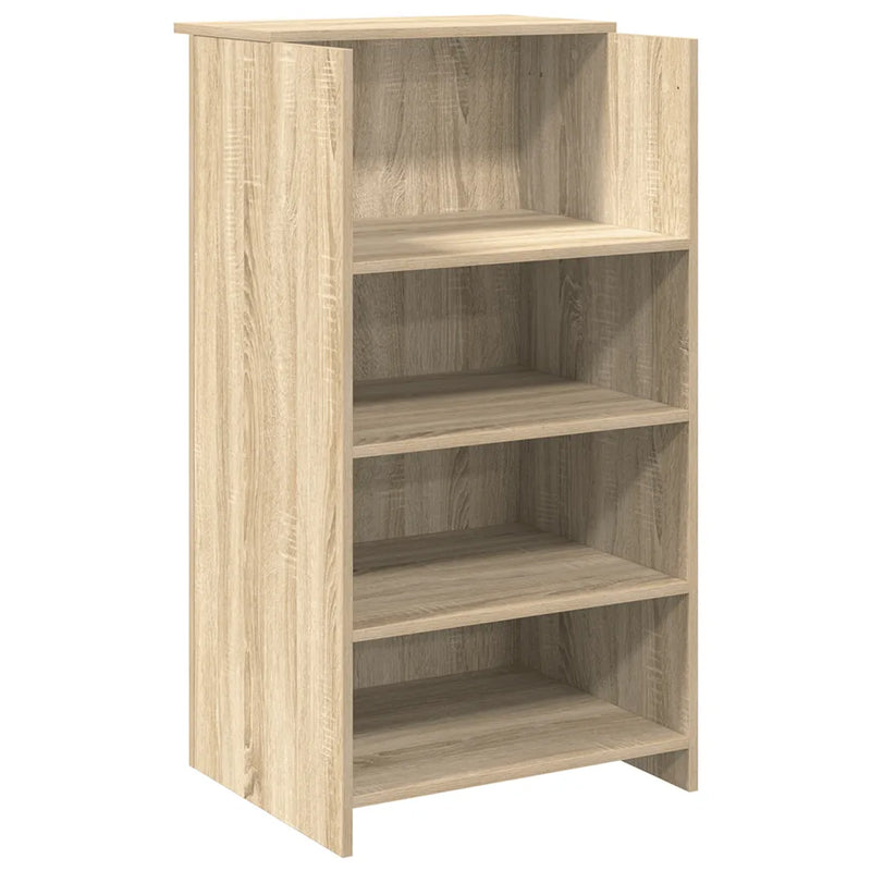 Reception Desk Sonoma Oak 55x50x103.5 cm Engineered Wood