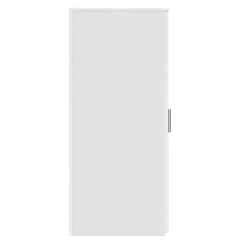 vidaXL Storage Cabinet White 40x45x103.5 cm Engineered Wood