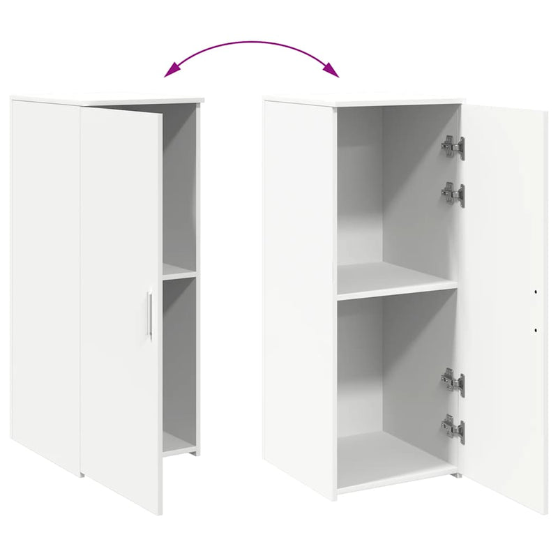 vidaXL Storage Cabinet White 40x45x103.5 cm Engineered Wood