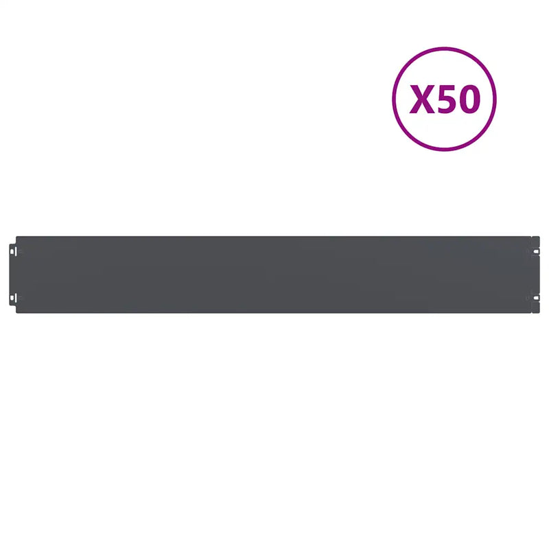 Lawn Edgings 50 pcs Anthracite 15x103 cm Cold-rolled Steel