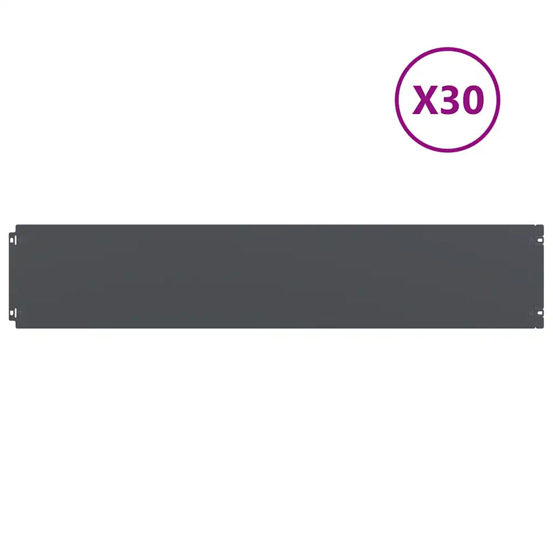 Lawn Edgings 30 pcs Anthracite 20x103 cm Cold-rolled Steel