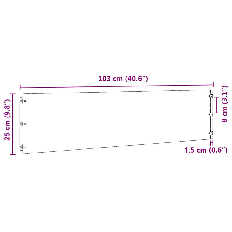 Lawn Edgings 10 pcs Black 25x103 cm Cold-rolled Steel
