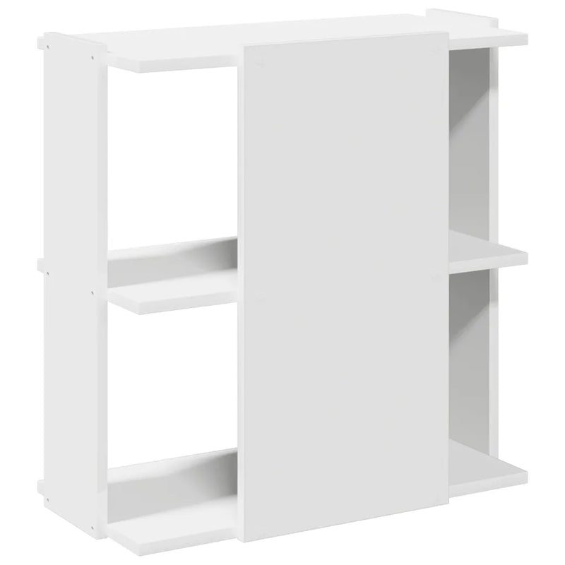 Bookcase 3-Tier White 60x30x60 cm Engineered Wood