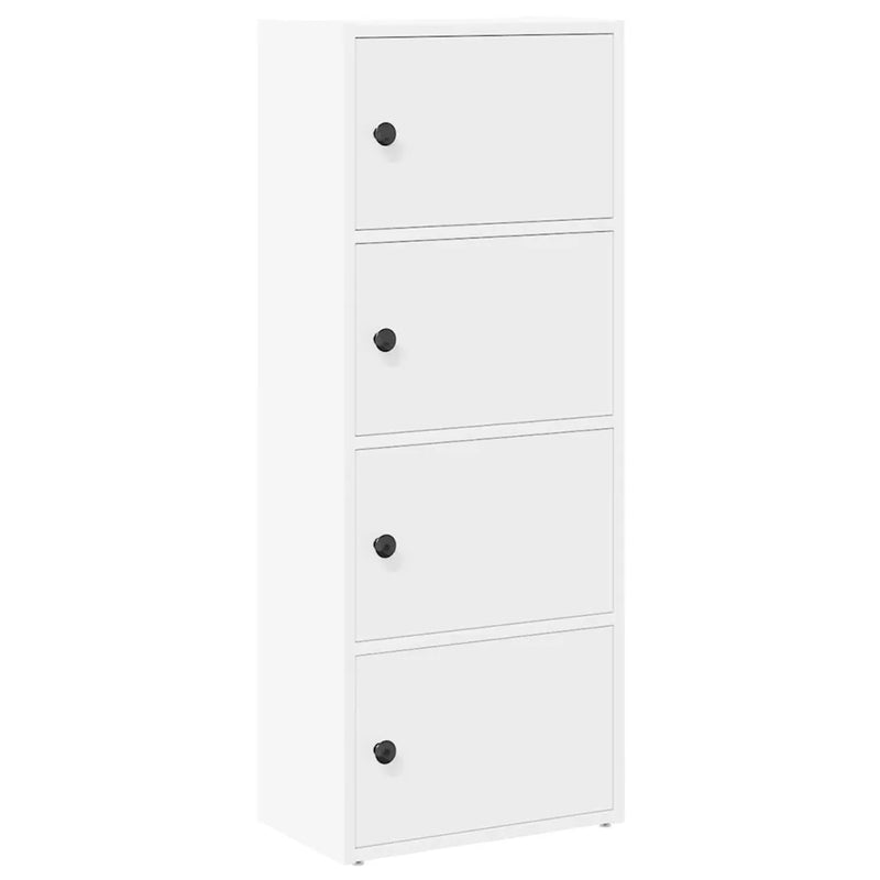 Bookcase White 40x24x102 cm Engineered Wood