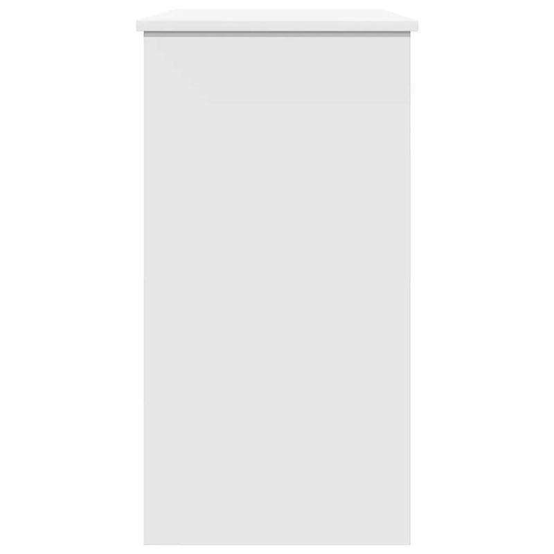 Desk White 80x40x75 cm Engineered Wood