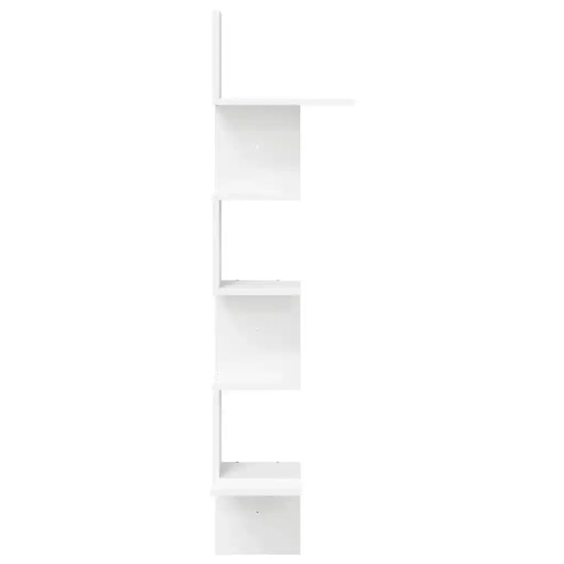 Wall Corner Shelf White 32x32x127.5 cm Engineered Wood