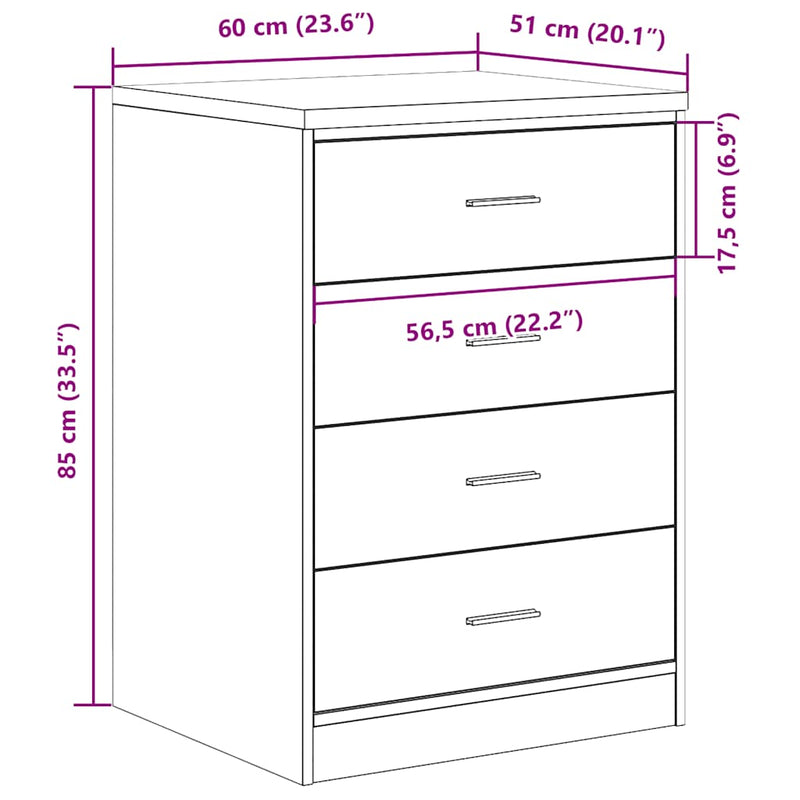 Garage Storage Cabinet Concrete Grey 60x51x85 cm Solid Wood Pine