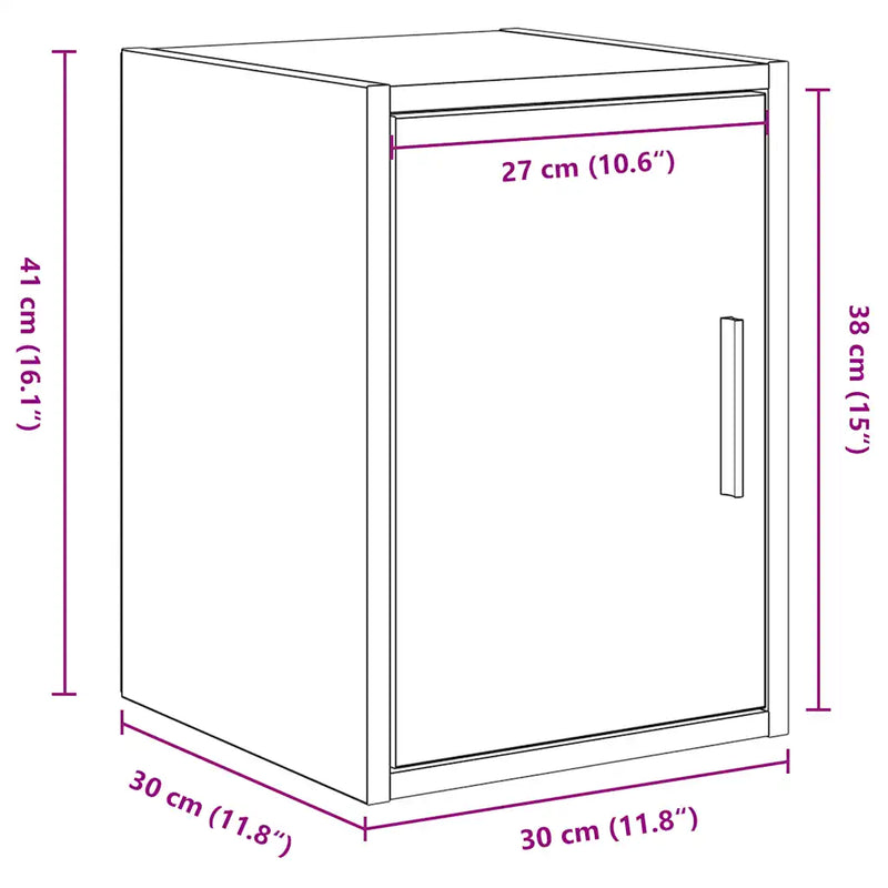 Garage Wall Cabinet White Engineered Wood