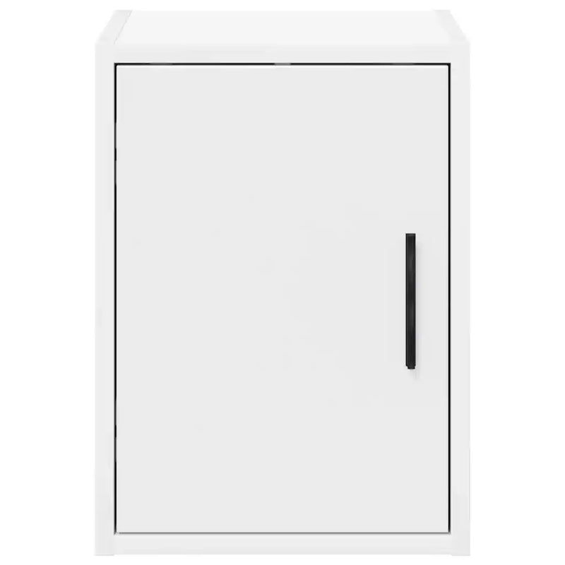 Garage Wall Cabinet White Engineered Wood