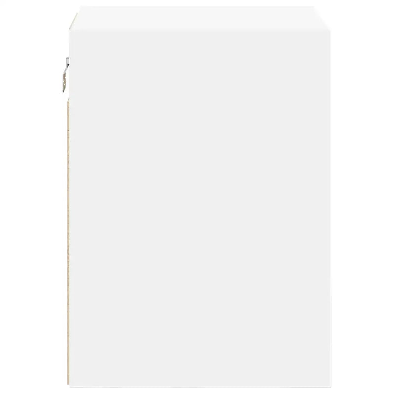 Garage Wall Cabinet White Engineered Wood