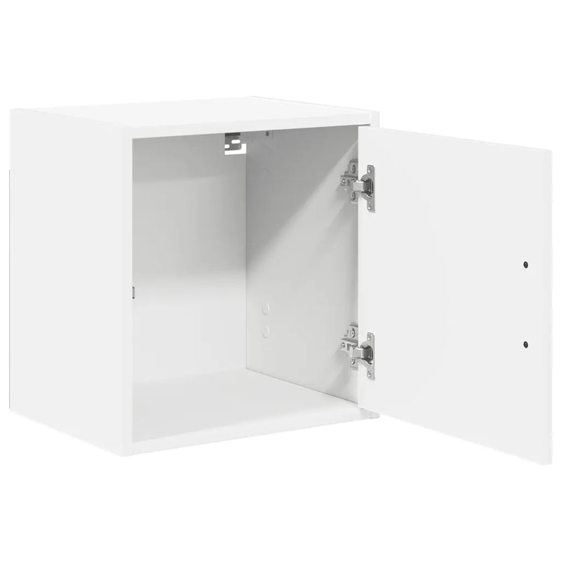 Garage Wall Cabinet White Engineered Wood