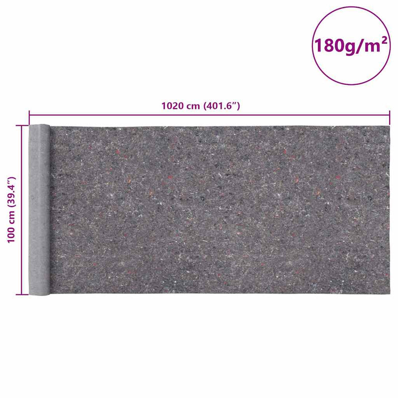 Non-slip Painter Fleece 10 m 180 g/m�� Grey