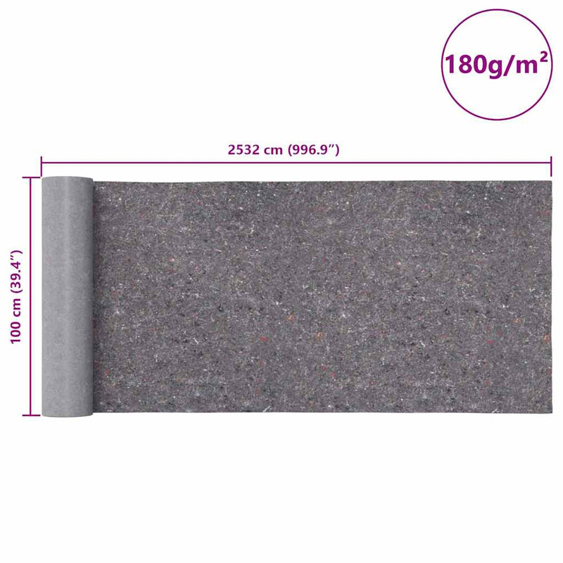 Non-slip Painter Fleece 25 m 180 g/m�� Grey