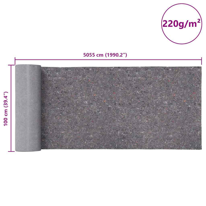 Non-slip Painter Fleece 50 m 220 g/m�� Grey