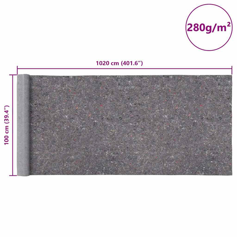Non-slip Painter Fleece 10 m 280 g/m�� Grey