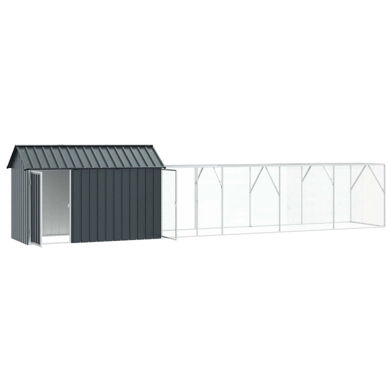 Bird Cage Anthracite 619 x 111 x 142 cm Galvanised Steel