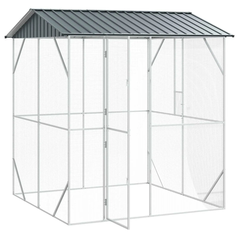 Bird Cage Anthracite 215 x 208 x 247 cm Galvanised Steel