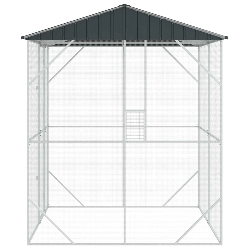 Bird Cage Anthracite 215 x 208 x 247 cm Galvanised Steel
