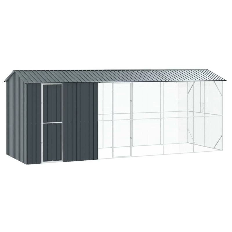 Bird Cage Anthracite 645 x 208 x 247 cm Galvanised Steel