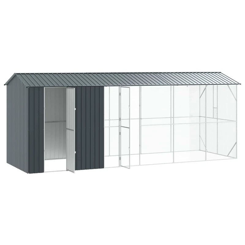 Bird Cage Anthracite 645 x 208 x 247 cm Galvanised Steel