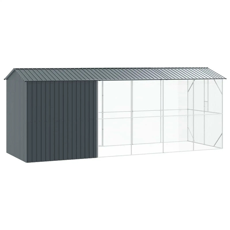 Bird Cage Anthracite 645 x 208 x 247 cm Galvanised Steel