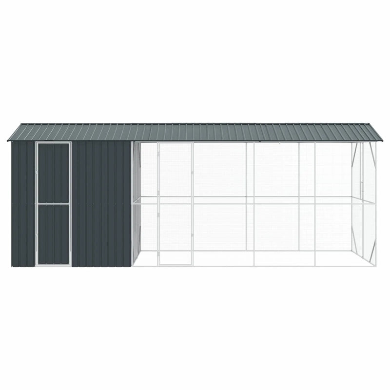 Bird Cage Anthracite 645 x 208 x 247 cm Galvanised Steel