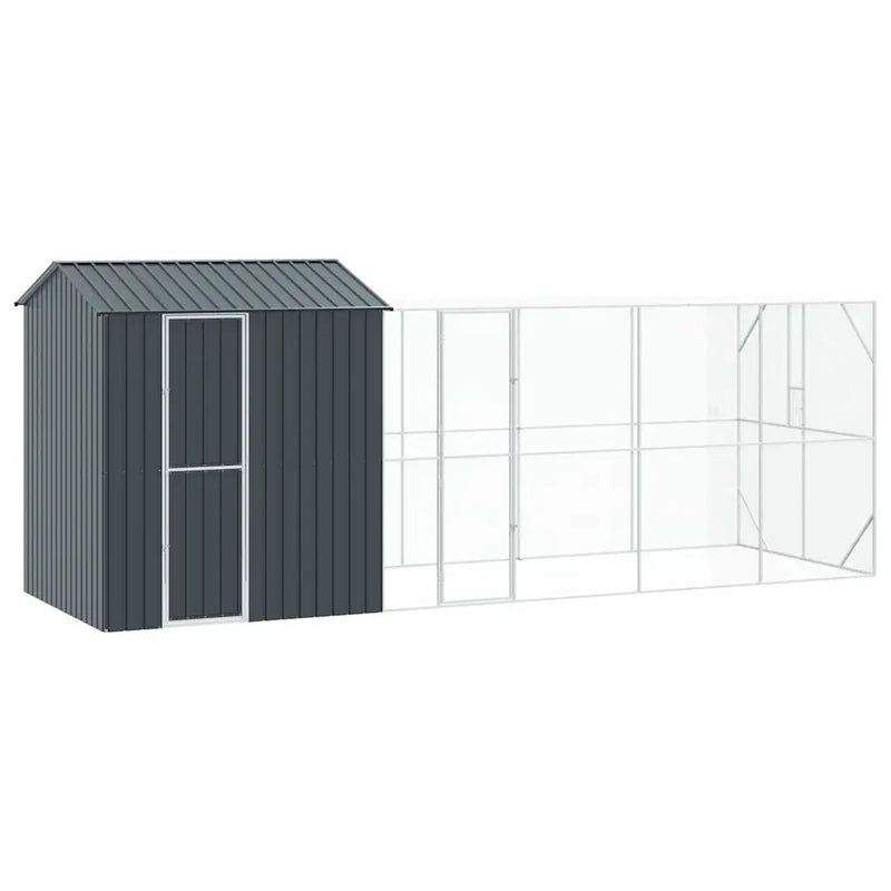 Bird Cage Anthracite 621 x 208 x 247 cm Galvanised Steel