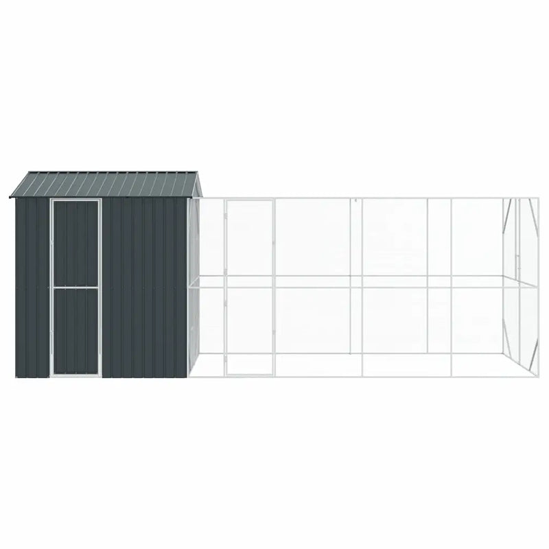 Bird Cage Anthracite 621 x 208 x 247 cm Galvanised Steel