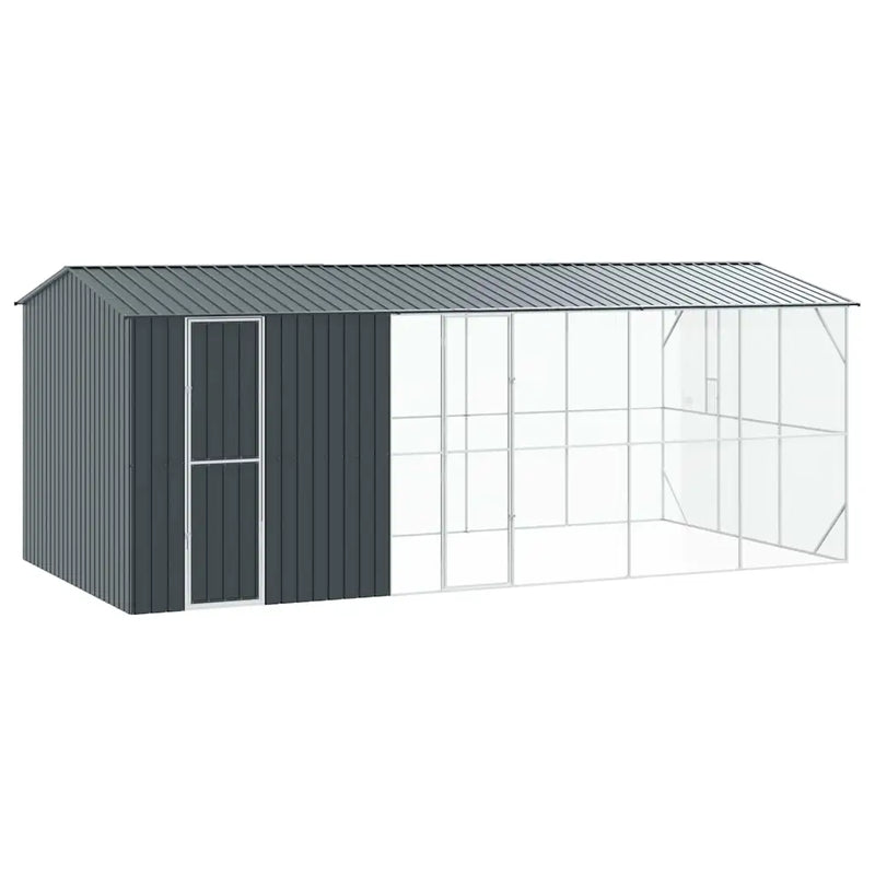 Bird Cage Anthracite 645 x 310 x 247 cm Galvanised Steel