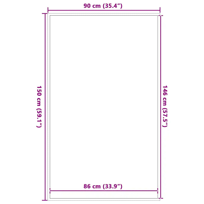 Doormat Brown 90x150 cm