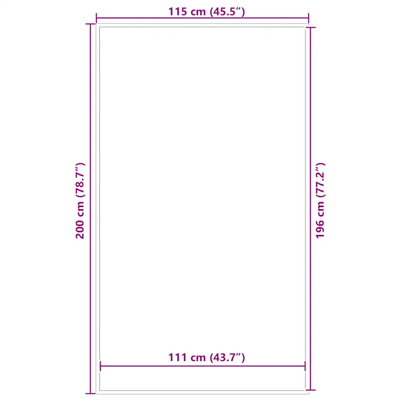 Doormat Brown 115x200 cm