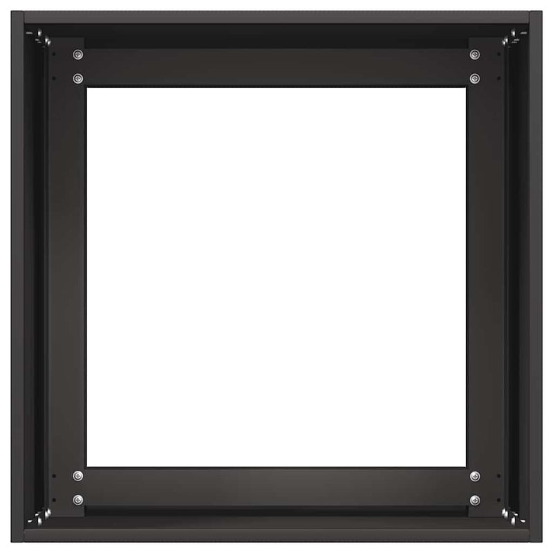 vidaXL Planter Black 40x40x40 cm Cold-rolled Steel
