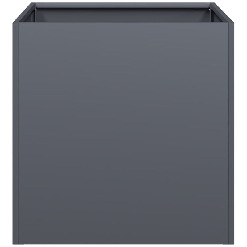 vidaXL Planter Anthracite 40x40x40 cm Cold-rolled Steel