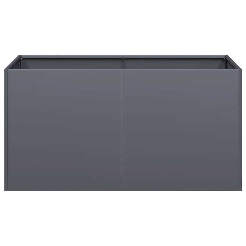 vidaXL Planter Anthracite 80x40x40 cm Cold-rolled Steel